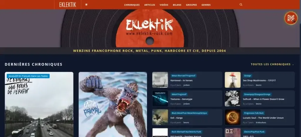 Eklektik Rock webzine