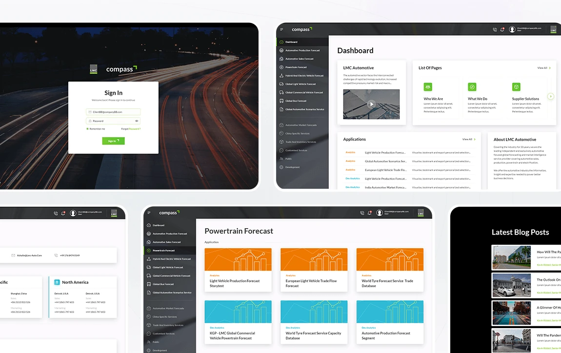 LMC Automotive’s Compass App