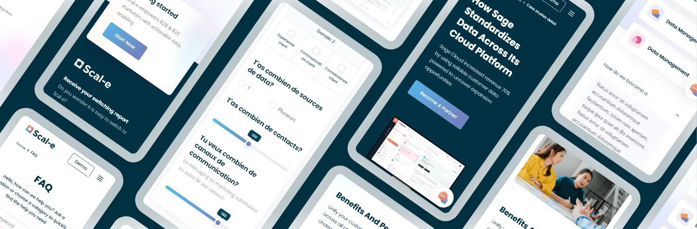 Marketing agency website redesign