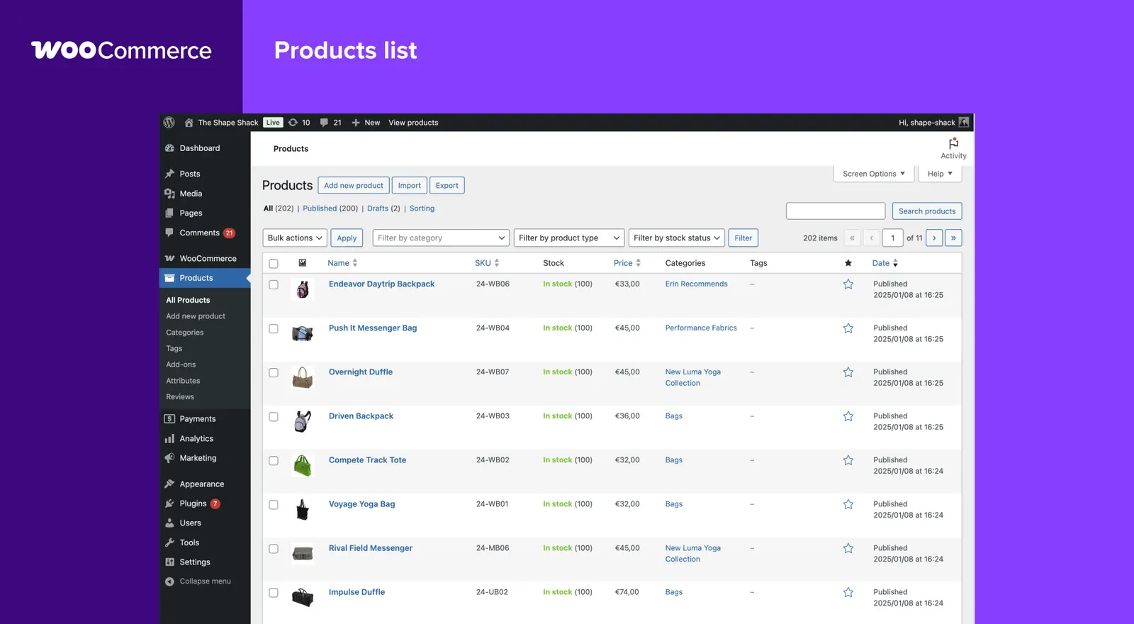 WooCommerce (WordPress)