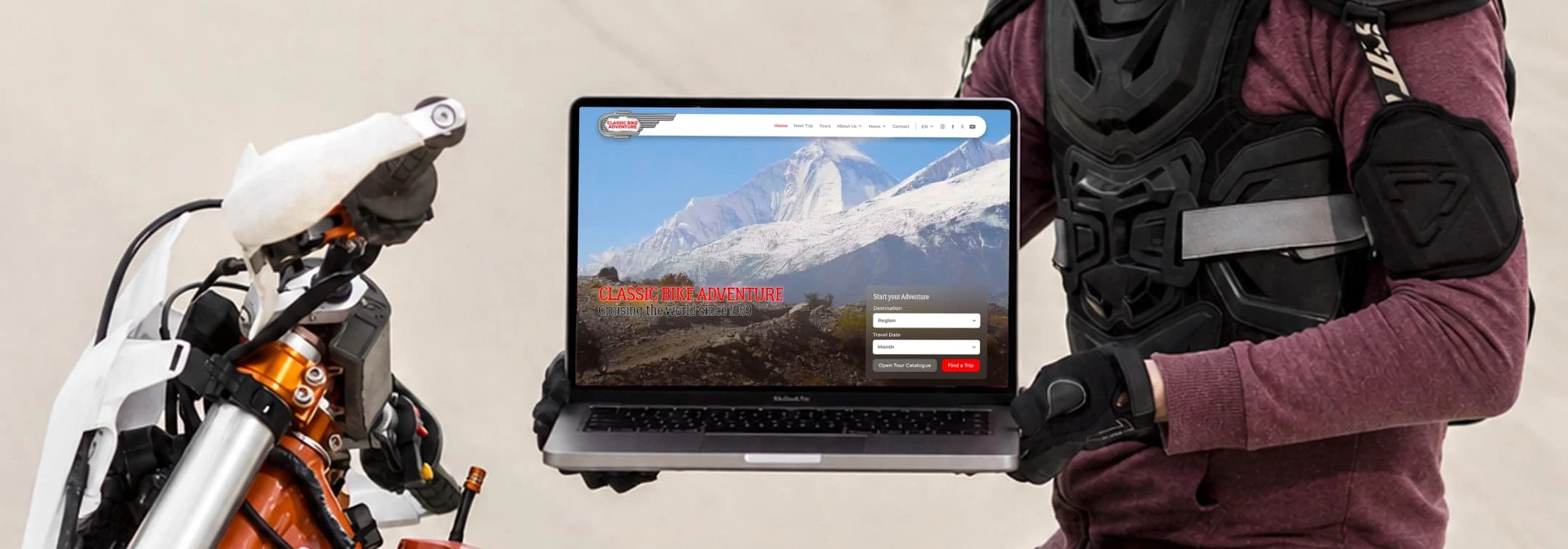 Classic Bike Adventure: ระบบจองทัวร์บิ๊กไบค์แบบ Custom Development