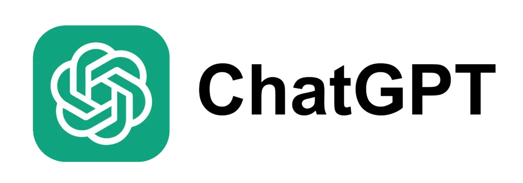 ChatGPT logo with green and white color scheme.