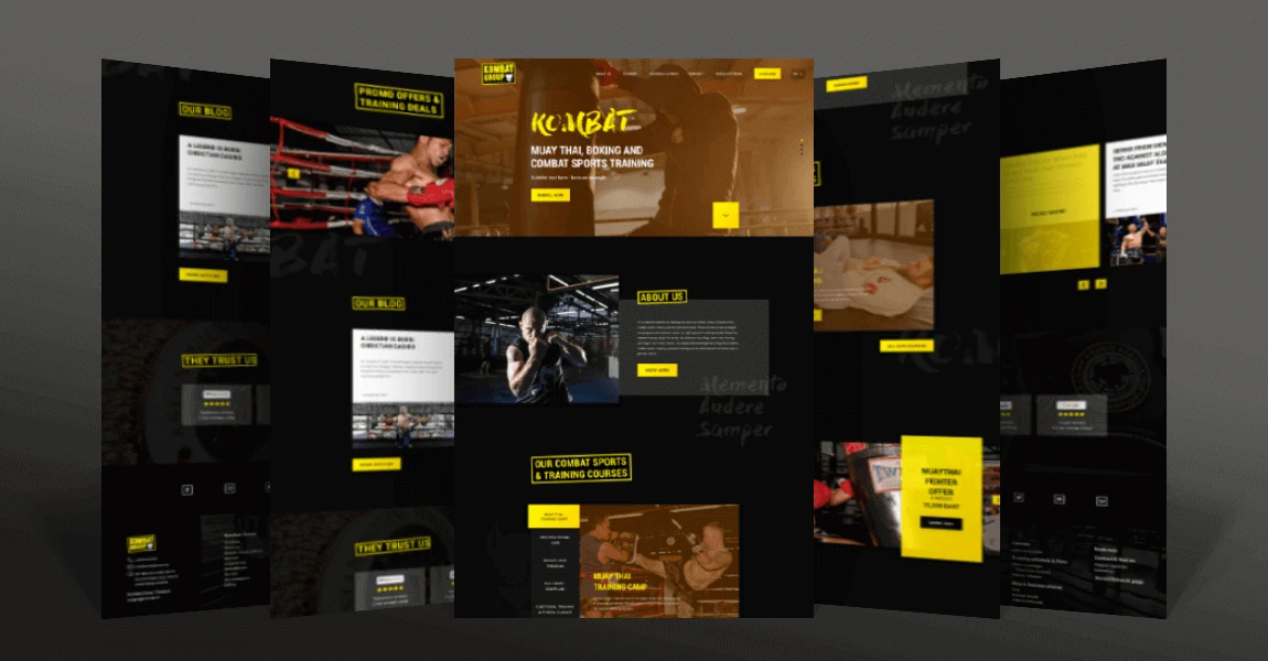 เว็บไซต์ WordPress ของ Kombat Group