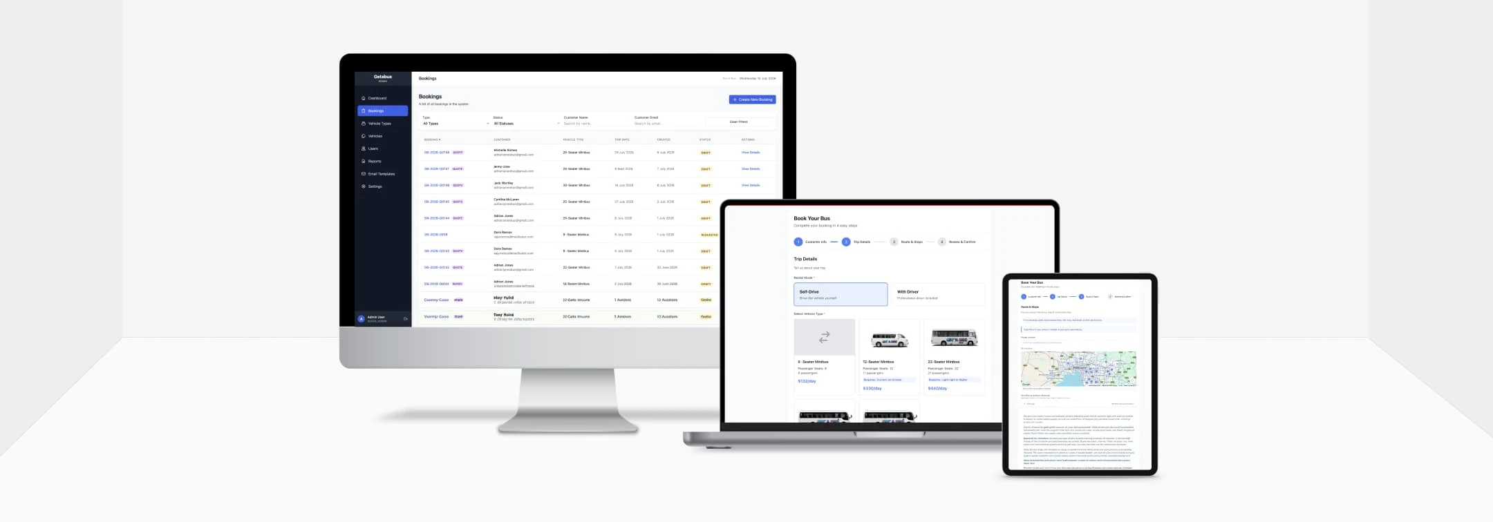 Multi-Tenant Quoting & Booking SaaS for Transport Operators