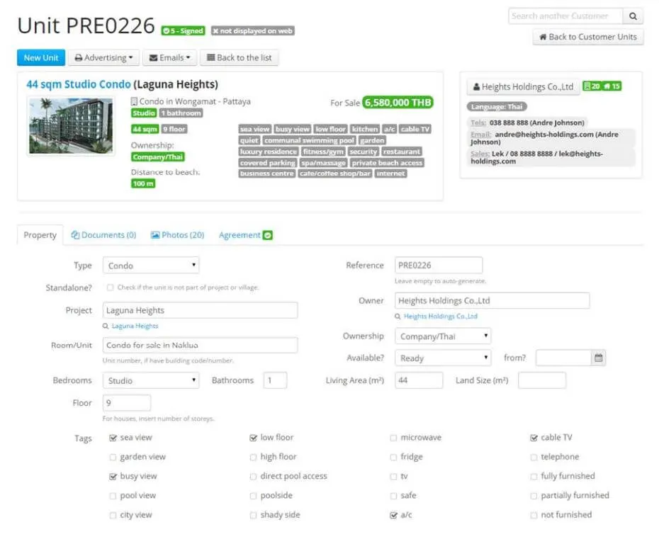 A Fully Featured Real Estate CRM