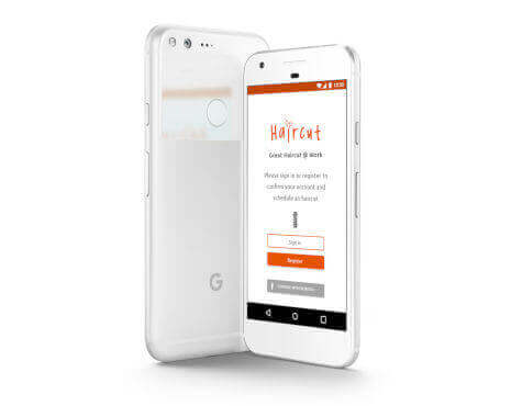 Haircut Startup appointment Mobile App
