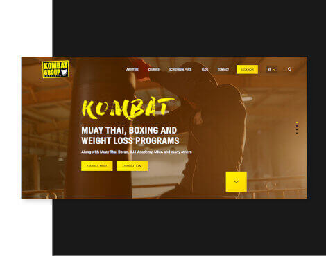 Sports & Fitness center Wordpress website