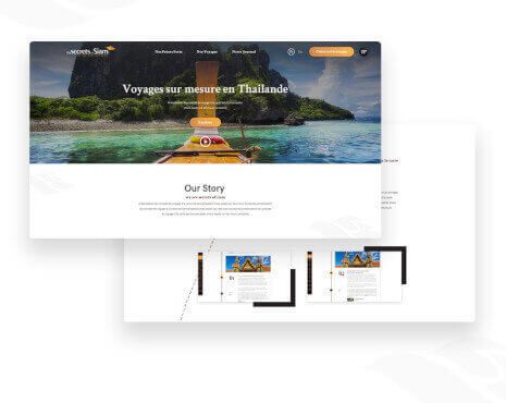 Travel Agency website and online itineraries redesign