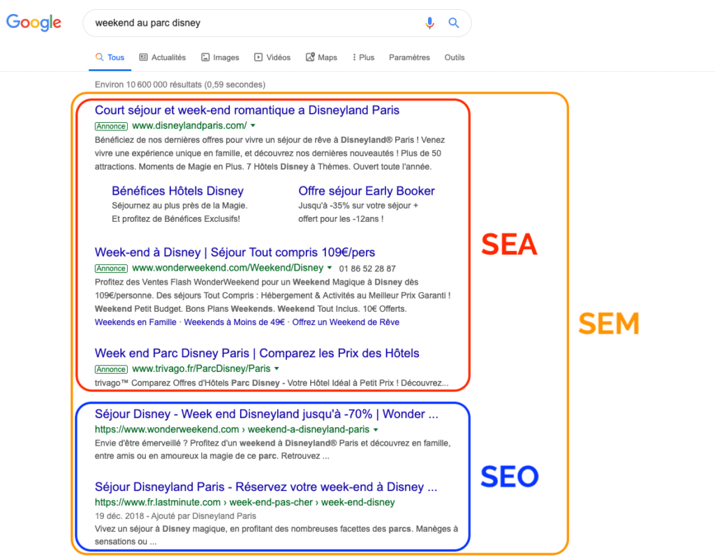 Exemple Google Sem Seo Sea Smo 1ere Position