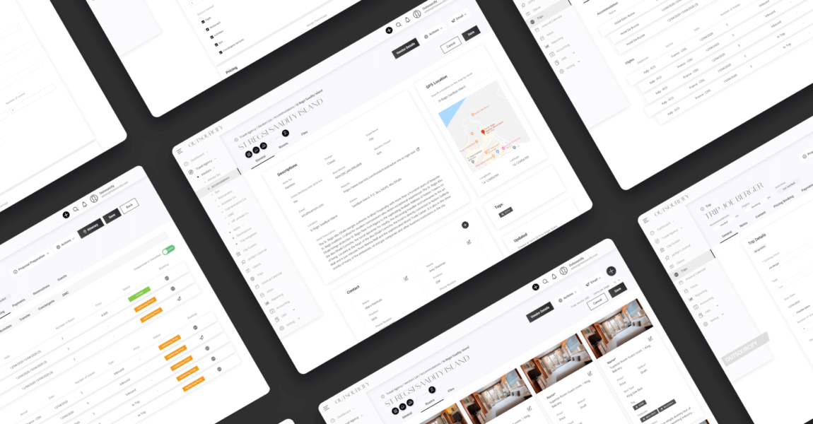 Application web CRM, portail client, application mobile pour une agence de voyage de luxe haut de gamme
