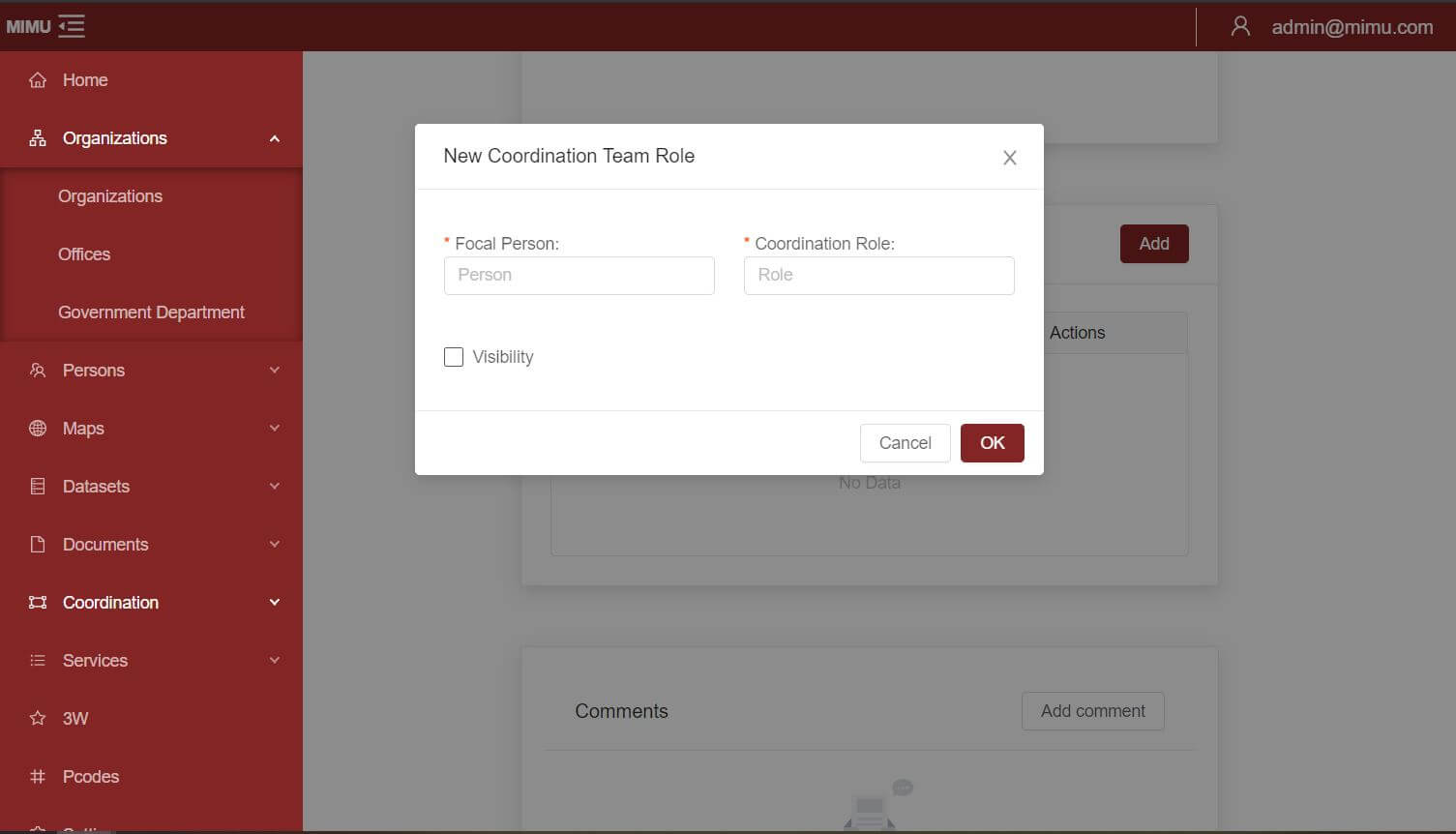 NGO Information Management Web App