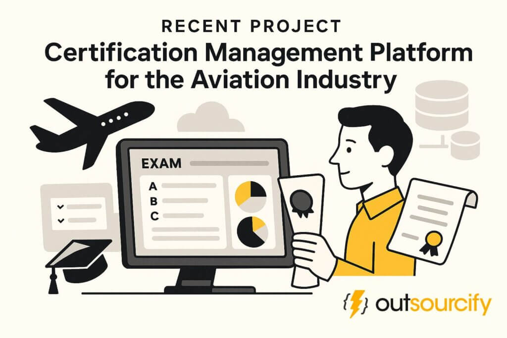 ภาพประกอบแพลตฟอร์มการจัดการรับรองการบิน